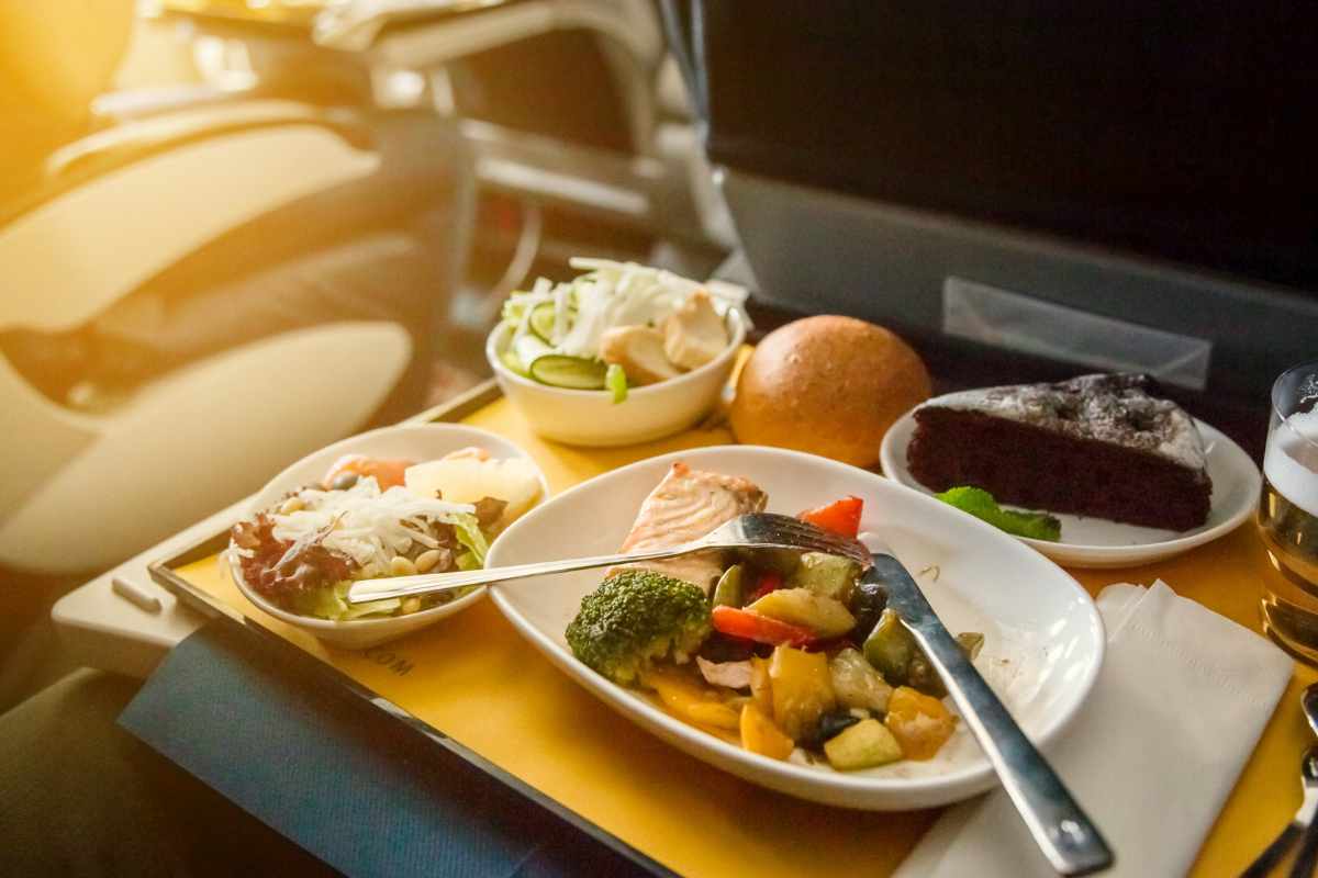 cibo in aereo qualità
